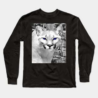 Puma Black and White Spray Paint Wall Long Sleeve T-Shirt